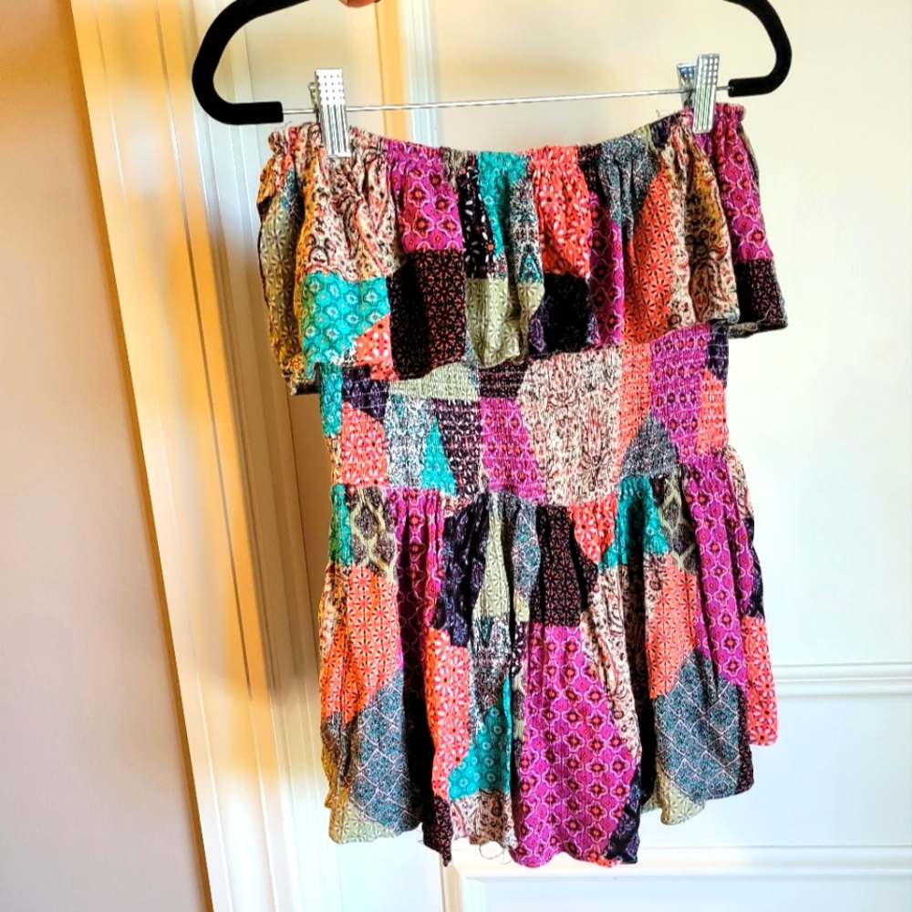 Strapless Flowy Romper
